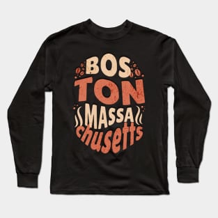 Boston Massachusetts Long Sleeve T-Shirt